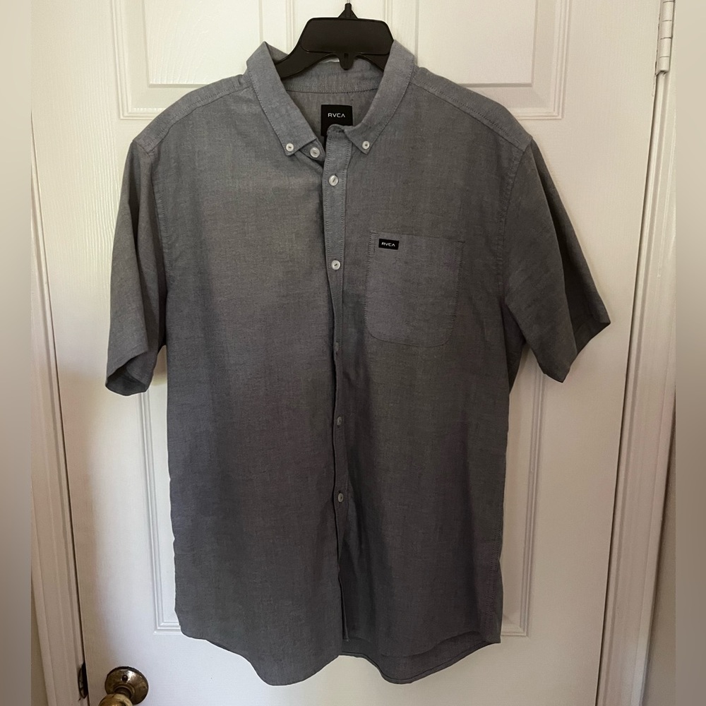 RVCA Blue/Gray button down